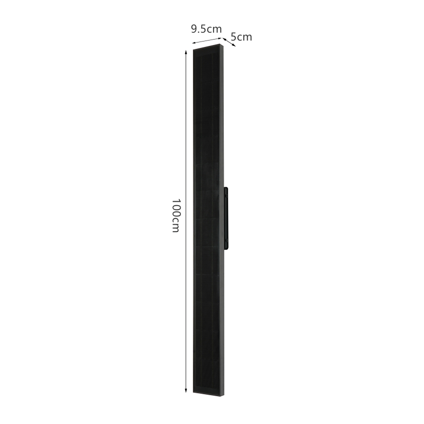 Brilagi - LED Dæmpbar solcelledrevet væglampe SUN LED/5,5W/230V 100 cm 6000 mAh IP44