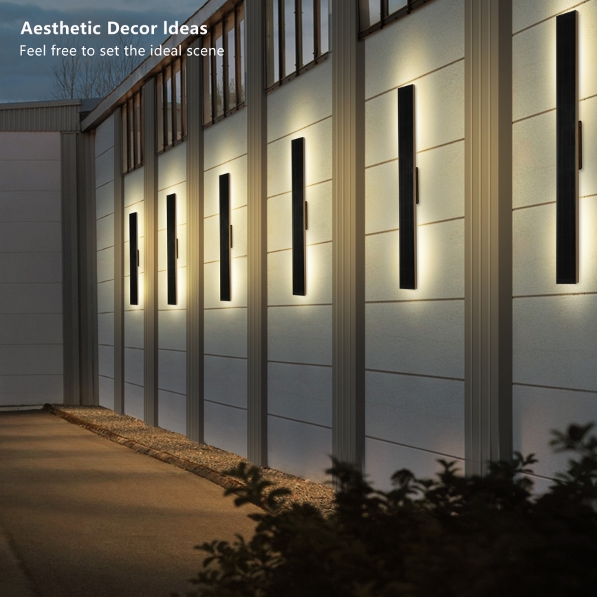 Brilagi - LED-dæmpbar solcellevæglampe SUN LED/5,5W/3,7V 100 cm 6000 mAh IP44