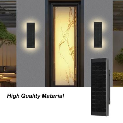 Brilagi - LED-dæmpbar solcelle-væglampe SUN LED/2,5W/3,7V 30 cm 2000 mAh IP44