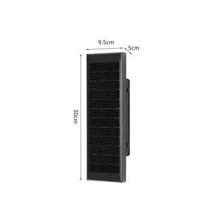 Brilagi - LED-dæmpbar solcelle-væglampe SUN LED/2,5W/3,7V 30 cm 2000 mAh IP44