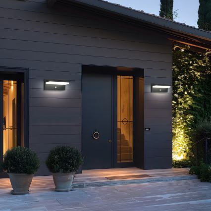 Brilagi - LED solcelle væglampe med sensor SUN SENSE LED/10W/3,7V 4000 mAh IP44