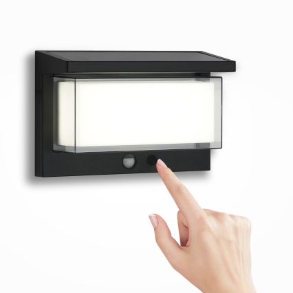 Brilagi - LED solcelle væglampe med sensor SUN LUME LED/10W/3,7V 4000 mAh IP44