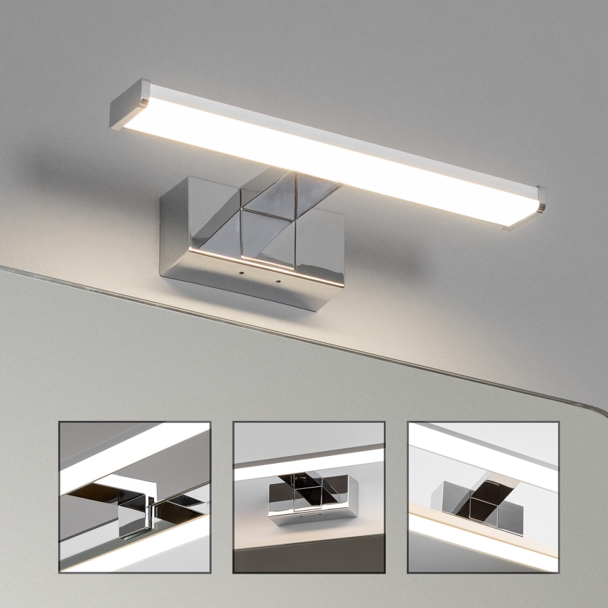 Brilagi - LED spejlbelysning 3-i-1 VESTRA LED/6W/230V 30 cm IP44 blank krom