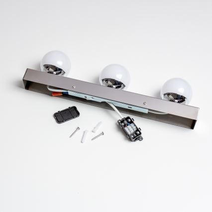 Brilagi - LED belysning til badeværelsesspejl HOLLYWOOD 3xLED/3W/230V 39 cm IP44 højglans krom