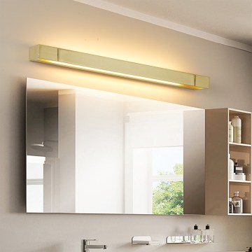 Brilagi - LED-spejlbelysning til badeværelse AQUA LINE LED/24W/230V 90 cm IP44 guld CRI 90