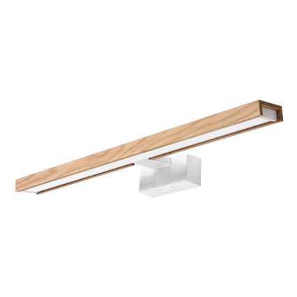 Brilagi - LED-belysning til badeværelsesspejl 3-i-1 WOODY MIRROR LED/12W/230V 60 cm IP44 hvid/eg