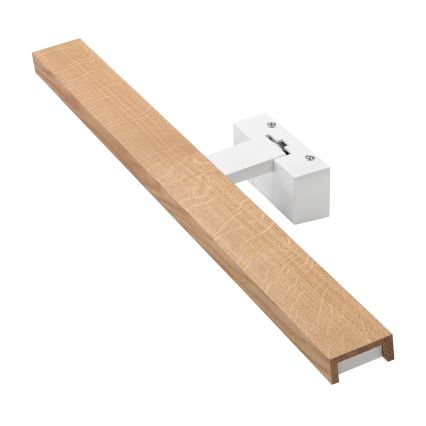 Brilagi - LED-belysning til badeværelsesspejl 3-i-1 WOODY MIRROR LED/12W/230V 60 cm IP44 hvid/eg