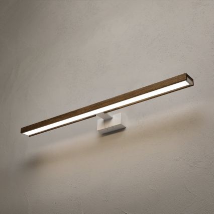 BRILAGI - LED-belysning til badeværelsesspejl 3-i-1 WOODY MIRROR LED/15W/230V 80 cm IP44 hvid/eg-valnød