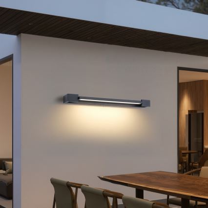Brilagi - LED-belysning til badeværelsesspejl AQUA LINE LED/18W/230V 60 cm IP44 antracit CRI 90