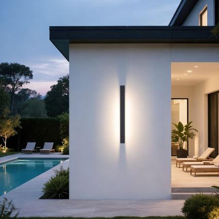 Brilagi - LED-belysning til badeværelsesspejl AQUA LINE LED/18W/230V 60 cm IP44 antracit CRI 90