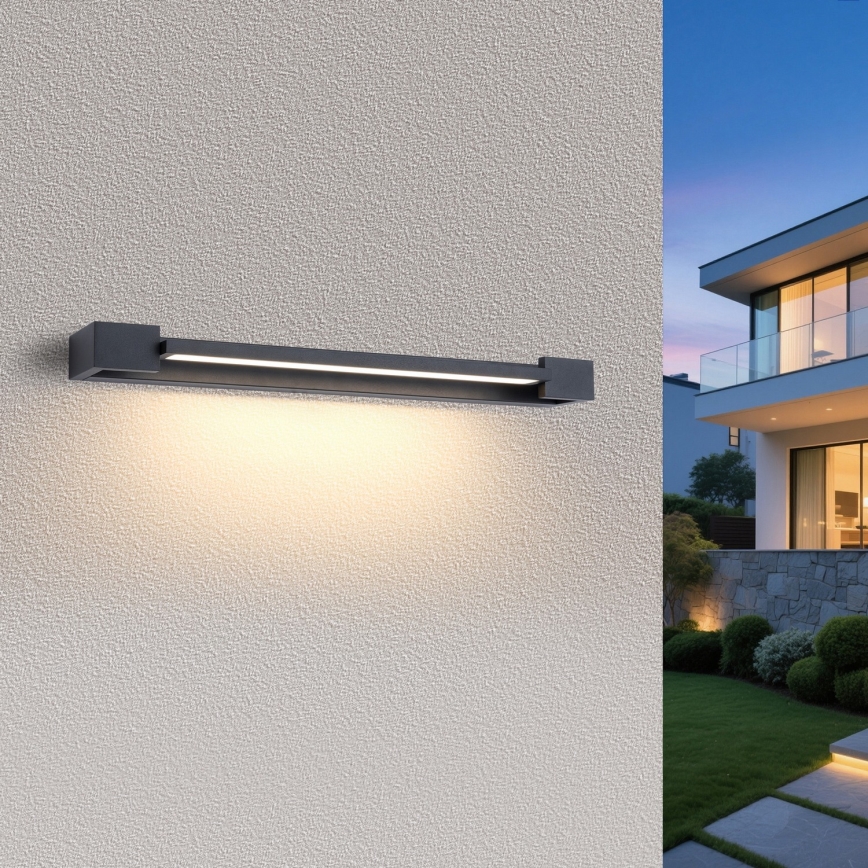 Brilagi - LED-belysning til badeværelsesspejl AQUA LINE LED/18W/230V 60 cm IP44 antracit CRI 90