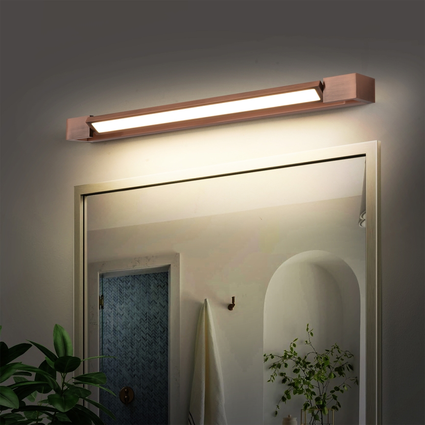 Brilagi - LED-belysning til badeværelsesspejl AQUA LINE LED/18W/230V 60 cm IP44 bronzefarvet CRI 90