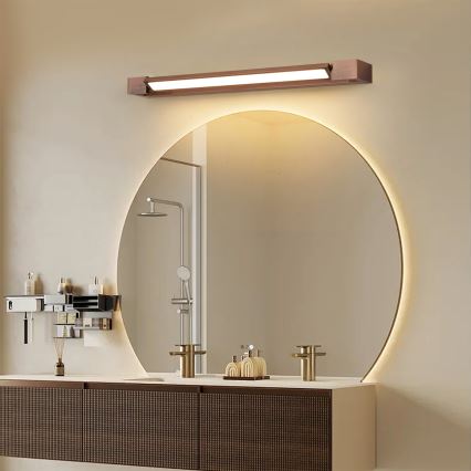 Brilagi - LED-belysning til badeværelsesspejl AQUA LINE LED/18W/230V 60 cm IP44 bronzefarvet CRI 90