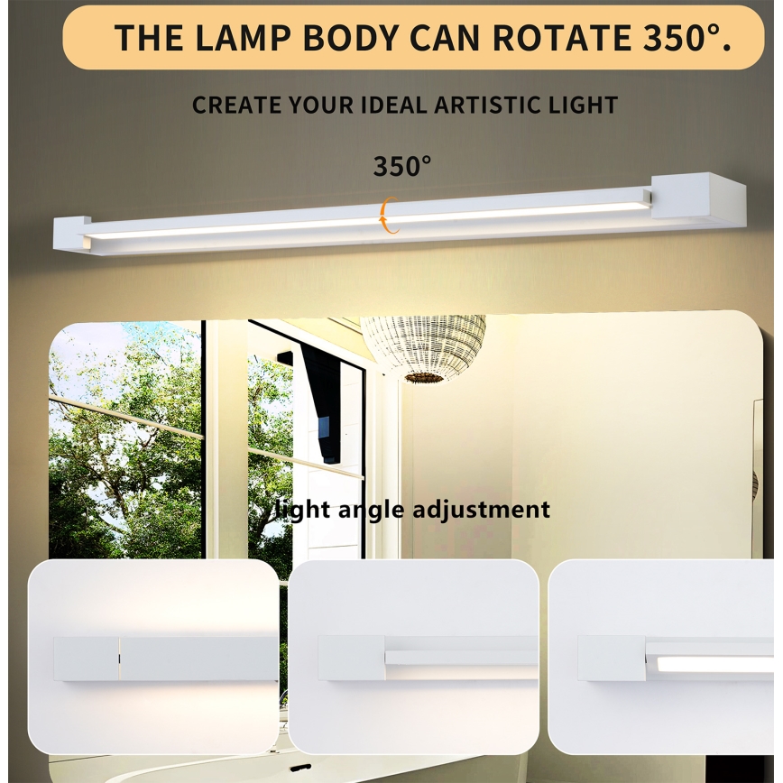 Brilagi - LED badeværelses-spejlbelysning AQUA LINE LED/24W/230V 90 cm IP44 hvid CRI 90