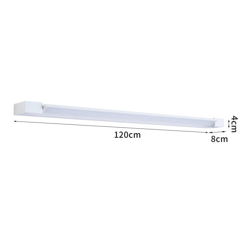 Brilagi - LED-spejlbelysning til badeværelse AQUA LINE LED/36W/230V 120 cm IP44 hvid CRI 90