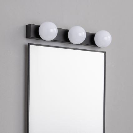 Brilagi - LED-spejlbelysning til badeværelset HOLLYWOOD 3xLED/3W/230V 39 cm IP44 sort
