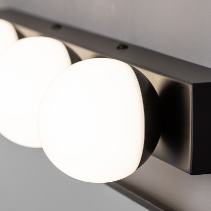 Brilagi - LED-spejlbelysning til badeværelset HOLLYWOOD 3xLED/3W/230V 39 cm IP44 sort