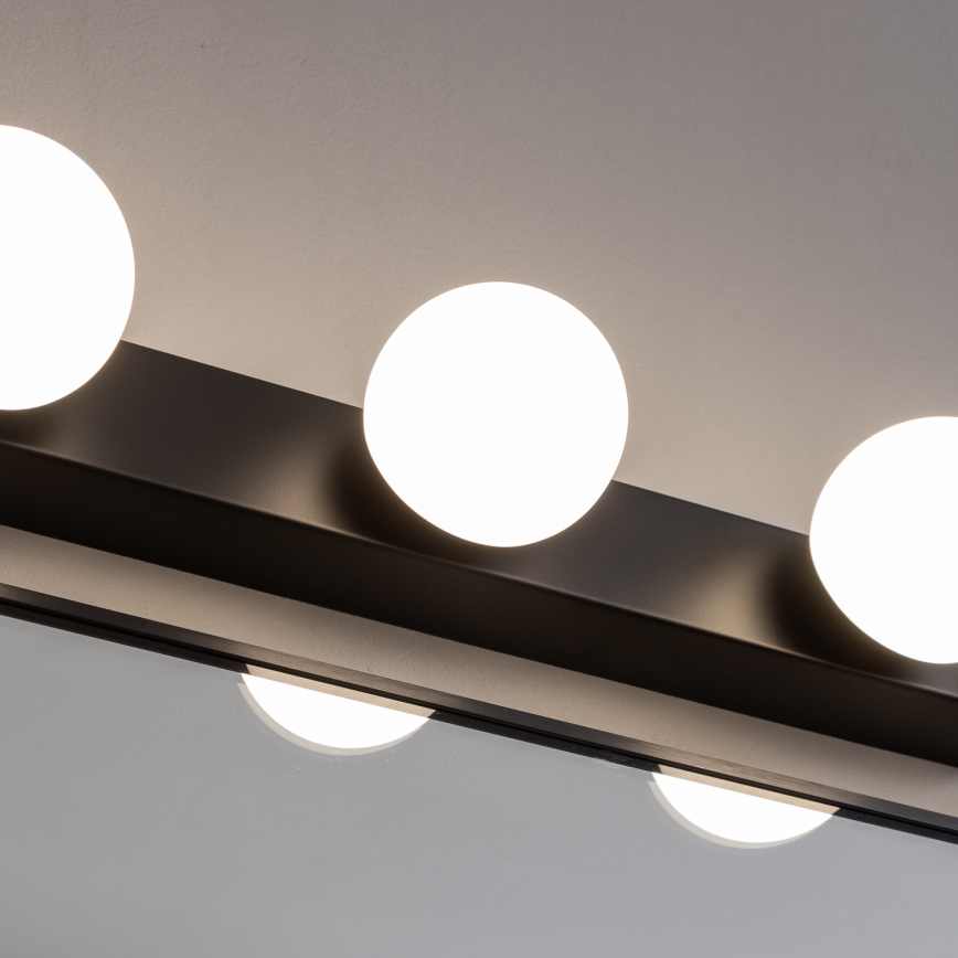 Brilagi - LED-spejlbelysning til badeværelset HOLLYWOOD 3xLED/3W/230V 39 cm IP44 sort