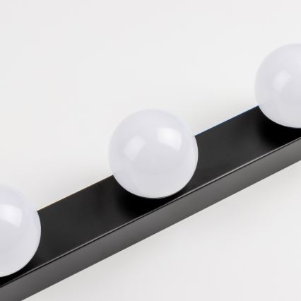 Brilagi - LED-spejlbelysning til badeværelset HOLLYWOOD 3xLED/3W/230V 39 cm IP44 sort