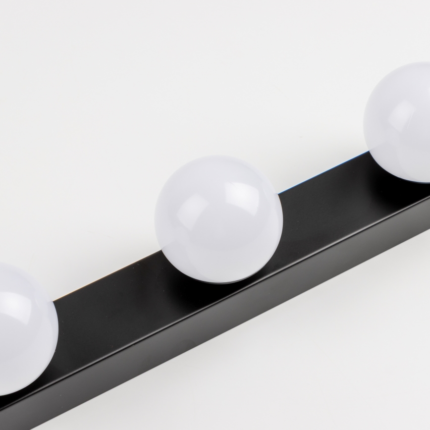 Brilagi - LED-spejlbelysning til badeværelset HOLLYWOOD 3xLED/3W/230V 39 cm IP44 sort