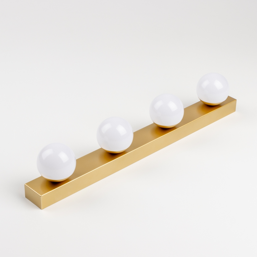 Brilagi - LED-belysning til badeværelsesspejl HOLLYWOOD 4xLED/3W/230V 53 cm IP44 guld