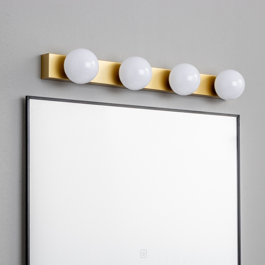 Brilagi - LED-belysning til badeværelsesspejl HOLLYWOOD 4xLED/3W/230V 53 cm IP44 guld