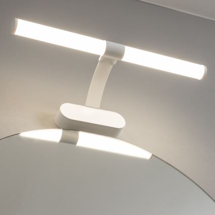 Brilagi - TUBEO 2-i-1 LED-spejlbelysning til badeværelset, 6 W, 230 V, 40 cm, IP44, hvid