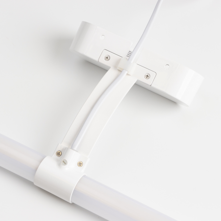 Brilagi - TUBEO 2-i-1 LED-spejlbelysning til badeværelset, 6 W, 230 V, 40 cm, IP44, hvid