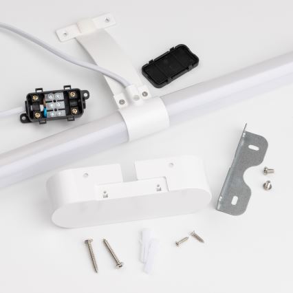 Brilagi - TUBEO 2-i-1 LED-spejlbelysning til badeværelset, 6 W, 230 V, 40 cm, IP44, hvid