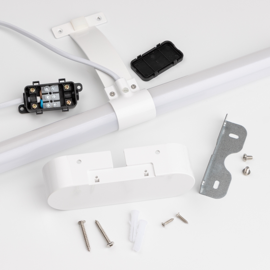 Brilagi - TUBEO 2-i-1 LED-spejlbelysning til badeværelset, 6 W, 230 V, 40 cm, IP44, hvid