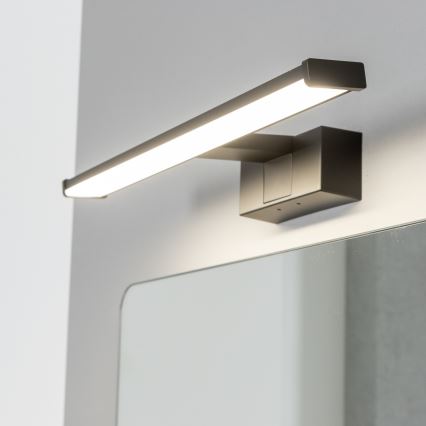 Brilagi - LED spejlbelysning til badeværelset 3-i-1 VESTRA LED/8W/230V 40 cm IP44 sort