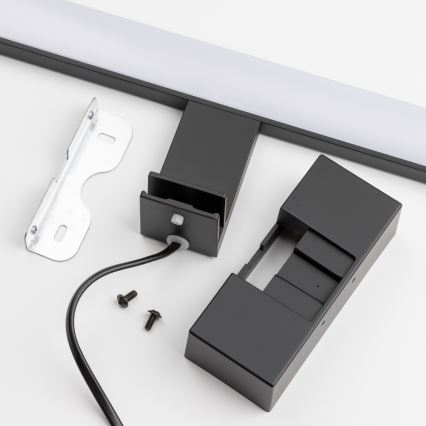 Brilagi - LED spejlbelysning til badeværelset 3-i-1 VESTRA LED/8W/230V 40 cm IP44 sort