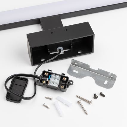 Brilagi - LED spejlbelysning til badeværelset 3-i-1 VESTRA LED/8W/230V 40 cm IP44 sort