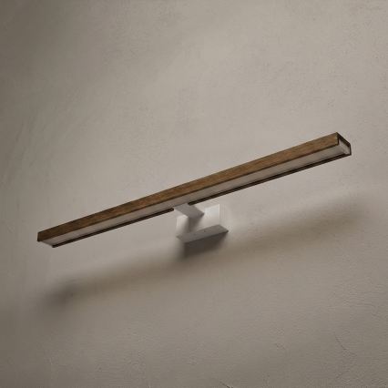 Brilagi - LED badeværelsesbelysning til spejl WOODY MIRROR 3-i-1 LED/15W/230V 80 cm IP44 hvid/eg-valnød