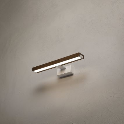 Brilagi - LED-belysning til badeværelsesspejl WOODY MIRROR 3 i 1 LED/8W/230V 40 cm IP44 hvid/eg