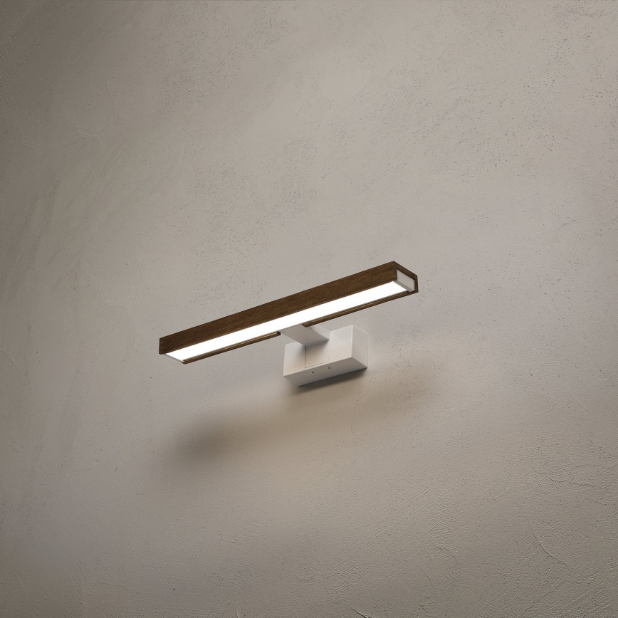 Brilagi - LED-belysning til badeværelsesspejl WOODY MIRROR 3 i 1 LED/8W/230V 40 cm IP44 hvid/eg