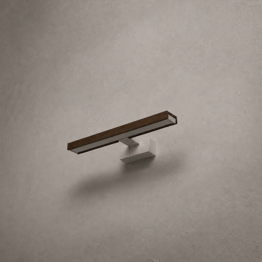 Brilagi - LED-belysning til badeværelsesspejl WOODY MIRROR 3 i 1 LED/8W/230V 40 cm IP44 hvid/eg