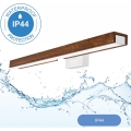 Brilagi - LED spejllampe til badeværelse WOODY MIRROR LED/12W/230V 60 cm IP44 eg kirsebær/hvid