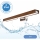 Brilagi - LED spejllampe til badeværelse WOODY MIRROR LED/12W/230V 60 cm IP44 eg kirsebær/skinnende krom