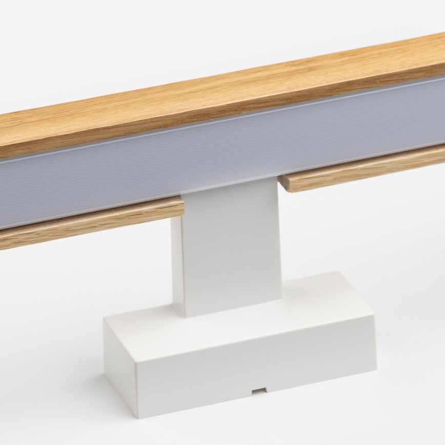 Brilagi - LED spejllampe til badeværelse WOODY MIRROR LED/12W/230V 60 cm IP44 eg/hvid