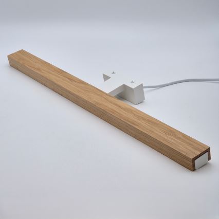 Brilagi - LED spejllampe til badeværelse WOODY MIRROR LED/12W/230V 60 cm IP44 eg/hvid