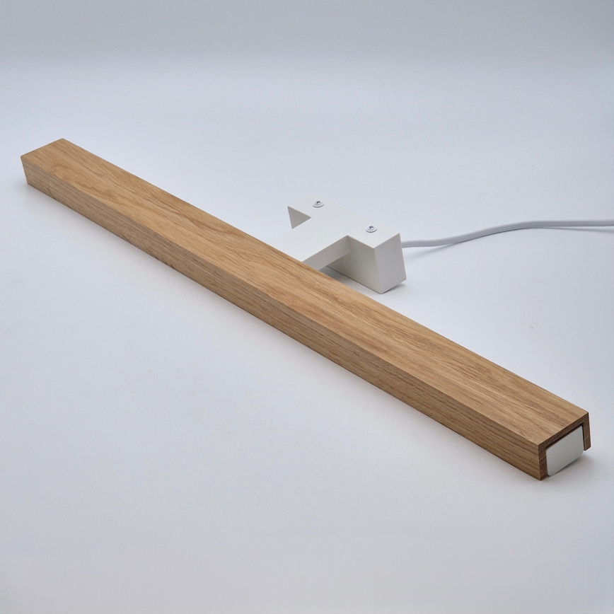 Brilagi - LED spejllampe til badeværelse WOODY MIRROR LED/12W/230V 60 cm IP44 eg/hvid