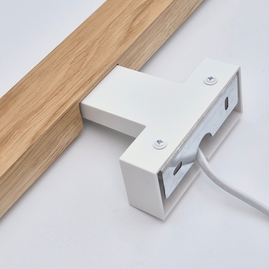 Brilagi - LED spejllampe til badeværelse WOODY MIRROR LED/12W/230V 60 cm IP44 eg/hvid