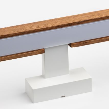 Brilagi - LED spejllampe til badeværelse WOODY MIRROR LED/12W/230V 60 cm IP44 eg kirsebær/hvid