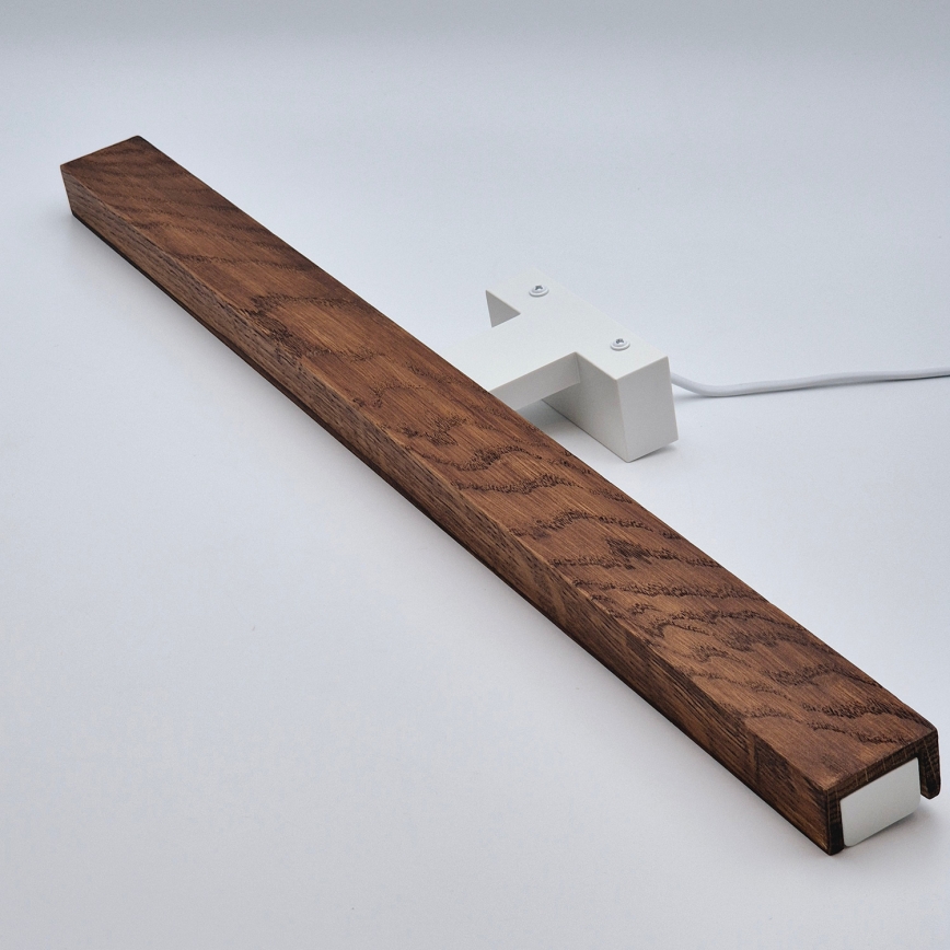 Brilagi - LED spejllampe til badeværelse WOODY MIRROR LED/12W/230V 60 cm IP44 eg kirsebær/hvid