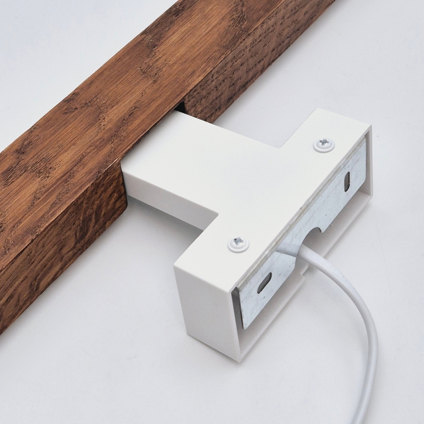 Brilagi - LED spejllampe til badeværelse WOODY MIRROR LED/12W/230V 60 cm IP44 eg kirsebær/hvid