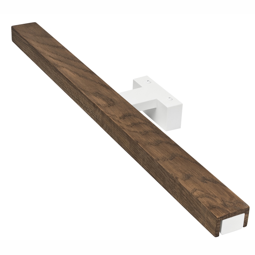 Brilagi - LED spejllampe til badeværelse WOODY MIRROR LED/12W/230V 60 cm IP44 eg valnød/hvid