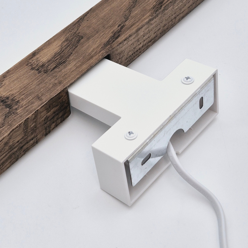 Brilagi - LED spejllampe til badeværelse WOODY MIRROR LED/12W/230V 60 cm IP44 eg valnød/hvid
