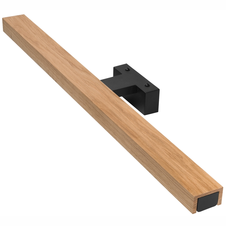 Brilagi - LED spejllampe til badeværelse WOODY MIRROR LED/12W/230V 60 cm IP44 eg/sort