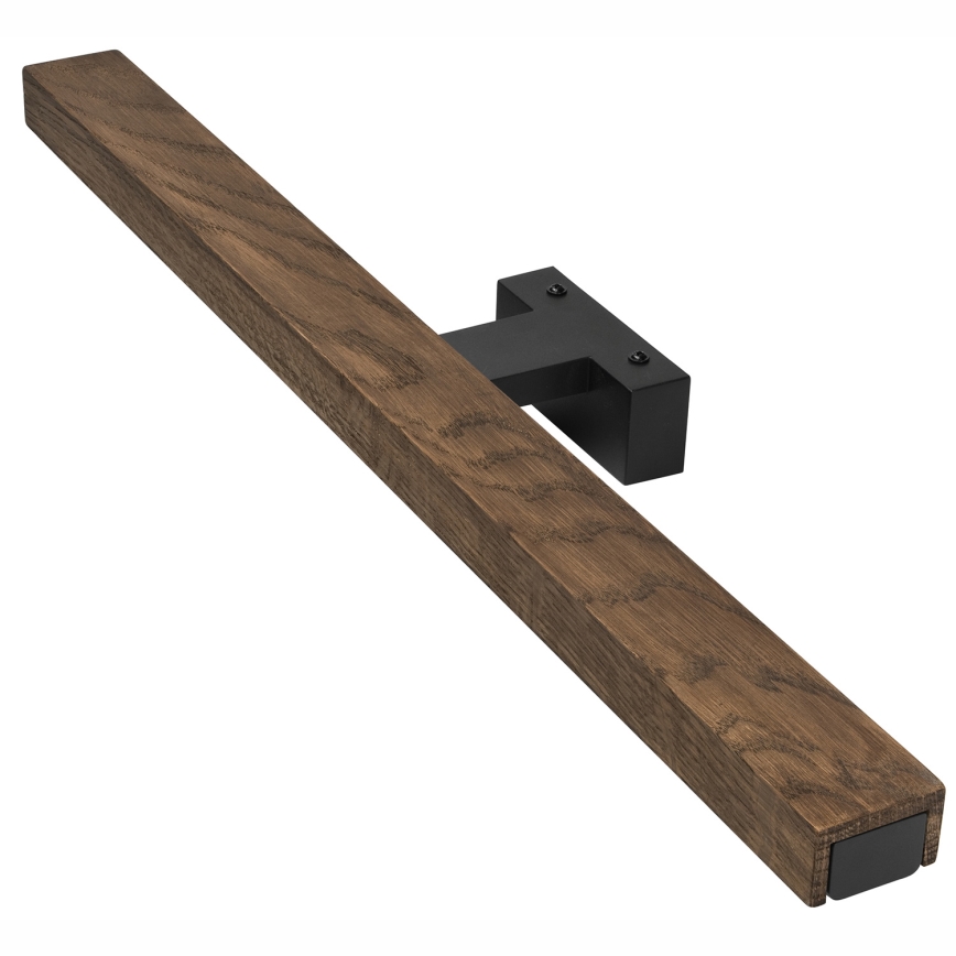 Brilagi - LED spejllampe til badeværelse WOODY MIRROR LED/12W/230V 60 cm IP44 eg valnød/sort